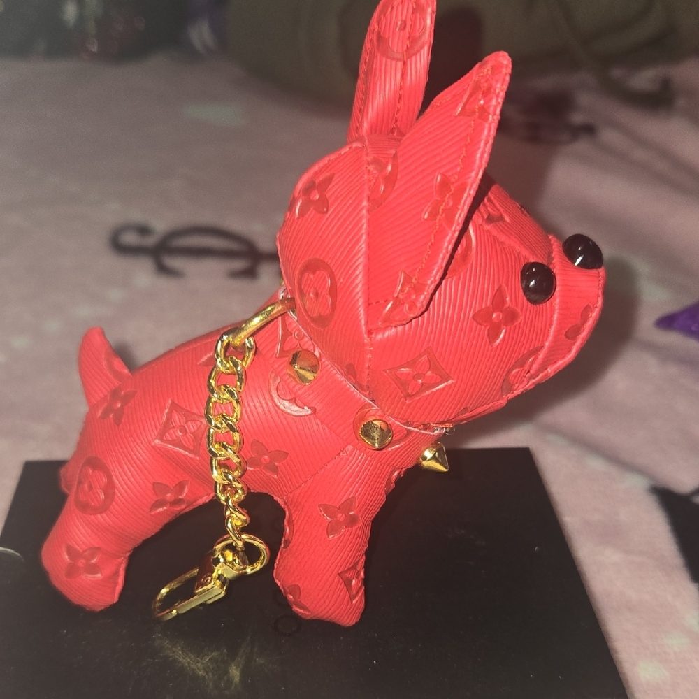 Red Dog Keychain Accessory